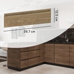 Фасад кухонного шкафа Токио 39.7x12.5 см KONSENSA ЛДСП цвет темное дерево