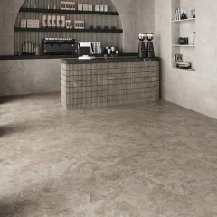 Глазурованный керамогранит Incolor Travertino Noche Relief 60x60 см 1.44 м² матовый цвет коричневый