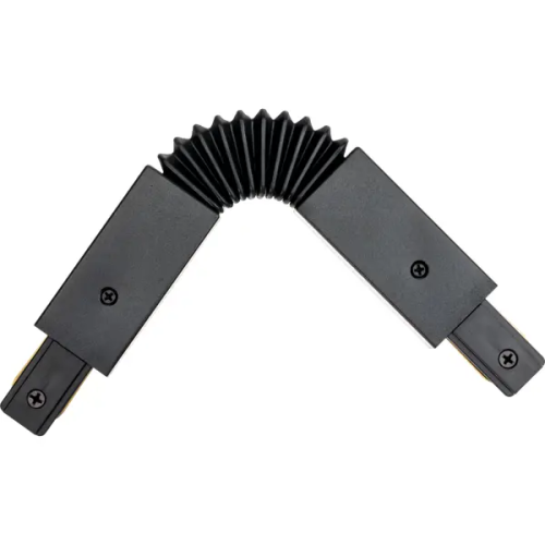 Коннектор Ritter 59752 4 прямой гибкий для соединения трековых шинопроводов встраиваемых цвет черный