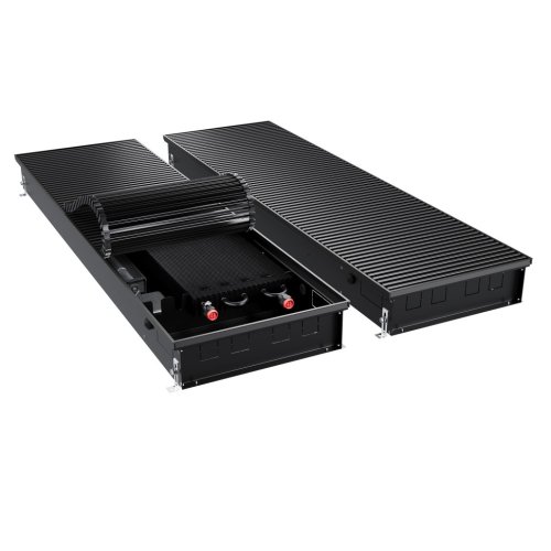 Конвектор внутрипольный Royal Thermo ATRIUM TURBO-110/400/1200-DG-U-BL