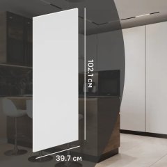 Фасад кухонного шкафа София 39.7x102.1 см KONSENSA ЛДСП цвет белый