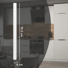 Угол для кухонного шкафа Инта 4x77 см KONSENSA цвет белый
