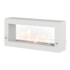 Биокамин SteelHeat FRAME ONE 1000 белый (Стекло)