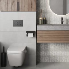 Настенная плитка Шахтинская Плитка Урбан верх 01 25x40 см 1.4 м² цвет серый