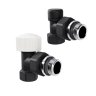 Набор термостатический угловой Royal Thermo Design 1/2М30х1,5 (Черный)
