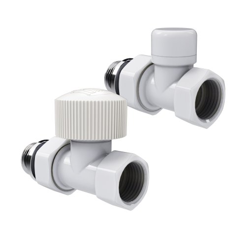 Набор термостатический прямой Royal Thermo Design 1/2М30х1,5 (Белый)