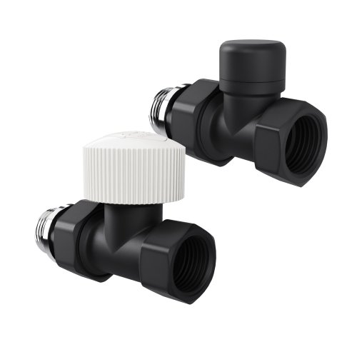 Набор термостатический прямой Royal Thermo Design 1/2М30х1,5 (Черный)