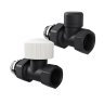 Набор термостатический прямой Royal Thermo Design 1/2М30х1,5 (Черный)