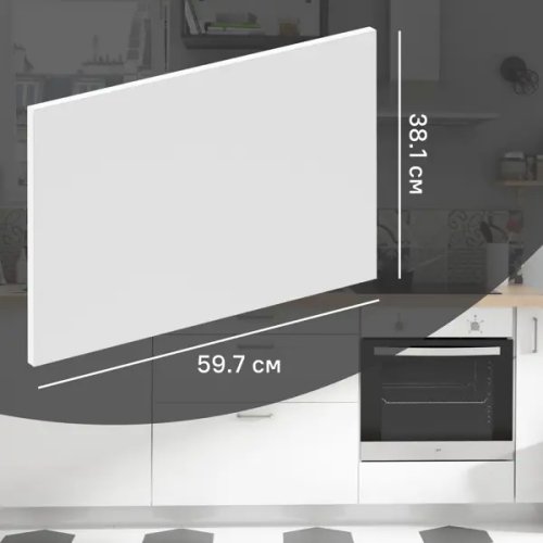 Фасад кухонного шкафа София 59.7x38.1 см KONSENSA ЛДСП цвет белый