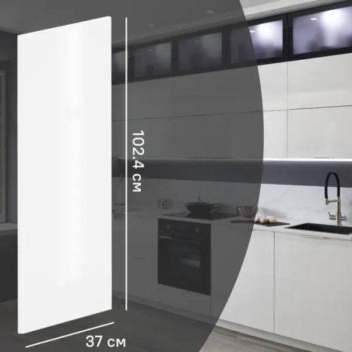 Фальшпанель для кухонного шкафа Аша 37x102.4 см KONSENSA ДСП цвет белый