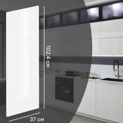 Фальшпанель для кухонного шкафа Аша 37x102.4 см KONSENSA ДСП цвет белый