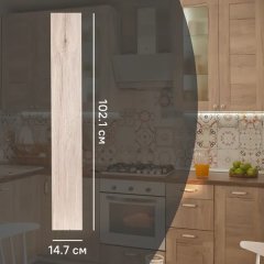 Фасад для кухонного шкафа Касли 14.7x102.1 см Delinia ID ЛДСП цвет касли