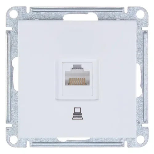 Розетка компьютерная встраиваемая Systeme Electric W59 RJ45 UTP cat 5e цвет белый RSI-152K5E-1-86