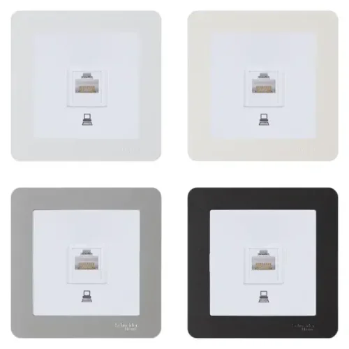 Розетка компьютерная встраиваемая Systeme Electric W59 RJ45 UTP cat 5e цвет белый RSI-152K5E-1-86