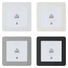 Розетка компьютерная встраиваемая Systeme Electric W59 RJ45 UTP cat 5e цвет белый RSI-152K5E-1-86