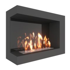 Биокамин угловой SteelHeat GRAND 800 левый (Стемалит)