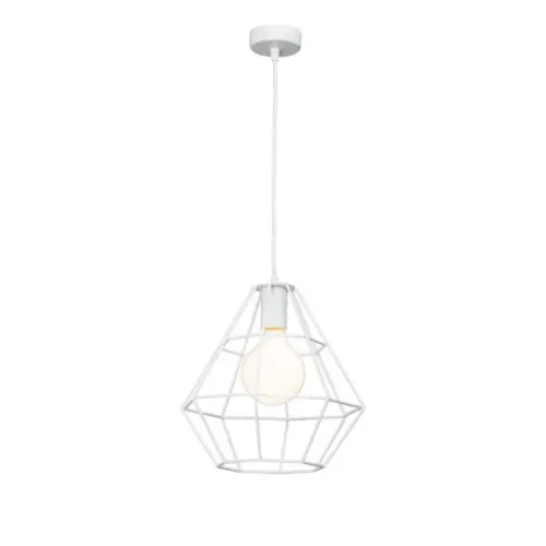 Подвесной светильник Vitaluce Orso white 1 лампа 3м² Е27 цвет белый глянцевый