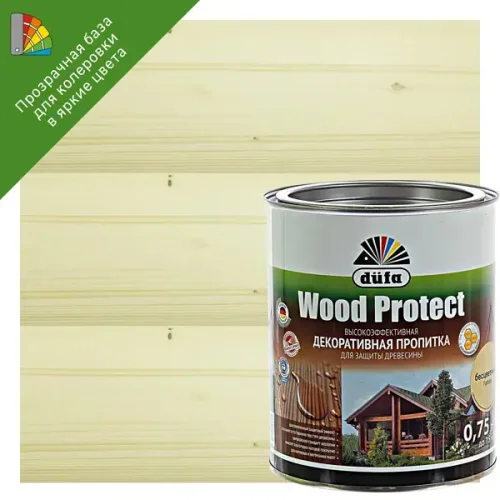 Пропитка для дерева Dufa Wood Protect прозрачный 0.75 л