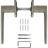 Дверные ручки Puerto Куббаито без запирания цвет супер матовый никель