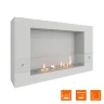 Биокамин SteelHeat WALL LONG 900 белый