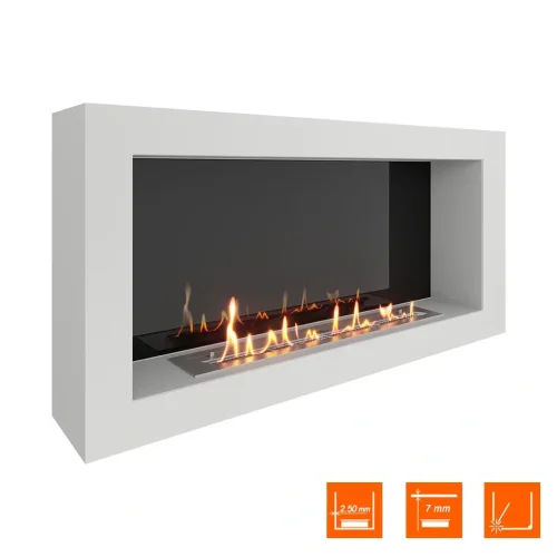 Биокамин SteelHeat WALL ONE 1100 белый