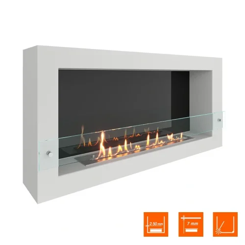 Биокамин SteelHeat WALL ONE 1100 белый