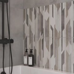 Плитка настенная Cersanit Cascada Геометрия 29.8x59.8 см 1.425 м² матовая цвет бежево-серый