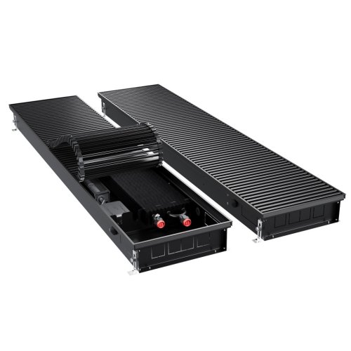 Конвектор внутрипольный Royal Thermo ATRIUM TURBO-90/300/2900-DG-U-BL