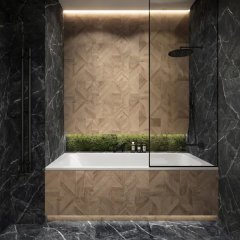 Глазурованный керамогранит Arcadia Ceramica Maxwood Beige 60x120 см 1.44 м² матовый цвет коричневый