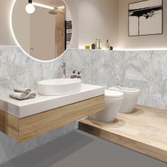 Глазурованный керамогранит Аксима Лион 60x60 см 1.44 м² матовый цвет светло-серый