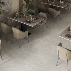 Глазурованный керамогранит Incolor Travertino Bianco Relief 60x60 см 1.44 м² матовый цвет светло-серый