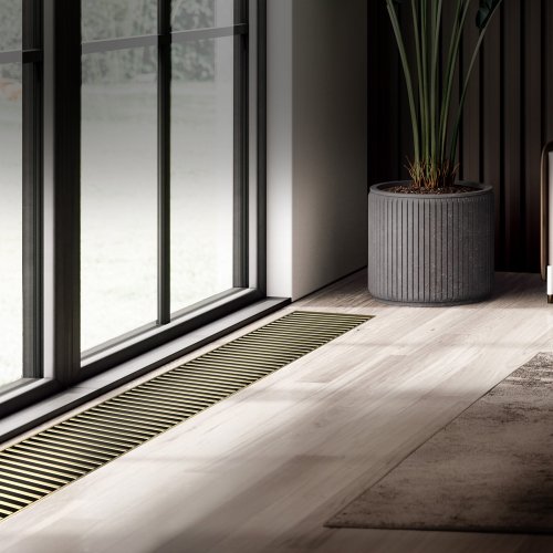 Конвектор внутрипольный Royal Thermo ATRIUM TURBO-190/400/2800-DG-U-AU