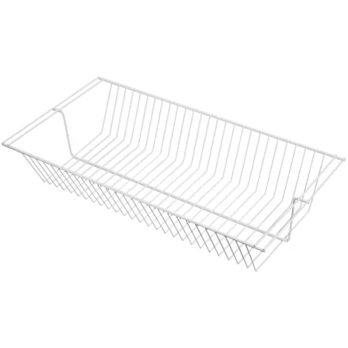 Корзина сетчатая Larvij 60.3x11.8x30.6 см сталь цвет белый