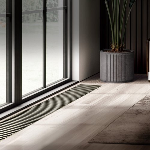 Конвектор внутрипольный Royal Thermo ATRIUM TURBO-150/300/2500-DG-U-LB