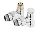 Набор термостатический для радиатора угловой ROYAL THERMO Design 1/2 Click (Хром)