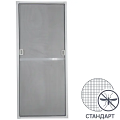 Рамочная москитная сетка 100x64 см к окну ПВХ 110x70 см белая