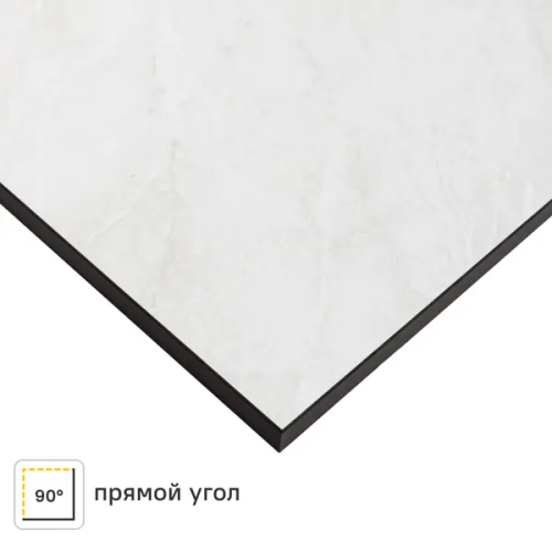 Кухонная столешница Мрамор 120x60x1.6 см HPL-пластик цвет белый