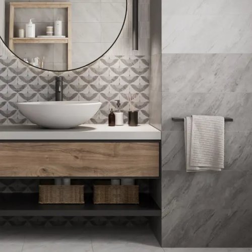 Настенная плитка Gracia Ceramica Танто 04 25x60 см 1.2 м² цвет темно-серый