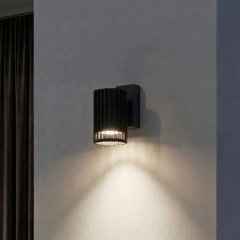 Светильник уличный настенный Kreaforta Bacoor 25 Вт IP44 GU10 цвет черный
