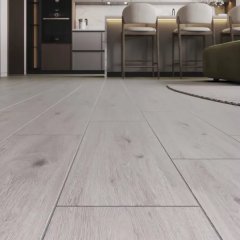 Глазурованный керамогранит Cersanit Стокгольм Вуд 59.8x18.5 см 1.216 м² гладкий цвет серый