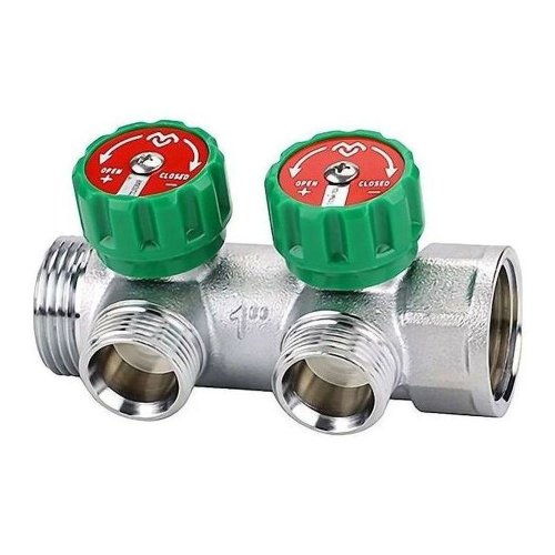 Коллектор регулирующий VARMEGA 1 2 х 1/2 хромированный VM14622