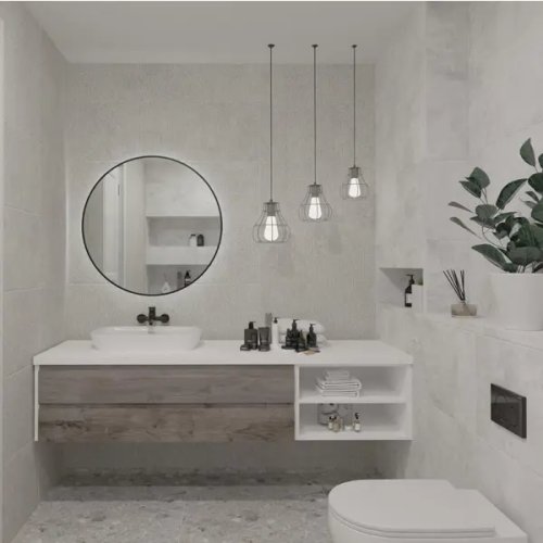Настенная плитка Axima Оштен 30x60 см 1.62 м² матовая цвет серый с узором
