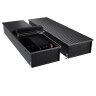 Конвектор внутрипольный Royal Thermo ATRIUM TURBO-190/400/2600-DG-U-BL