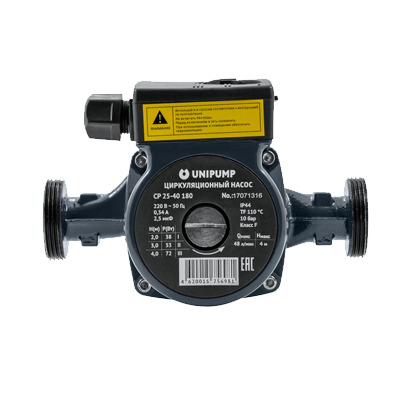 Насос циркуляц. (отопл.) UNIPUMP CP 25-60 180
