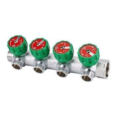Коллектор регулирующий VARMEGA 3/4 4 х 3/4ЕК хромированный VM14614