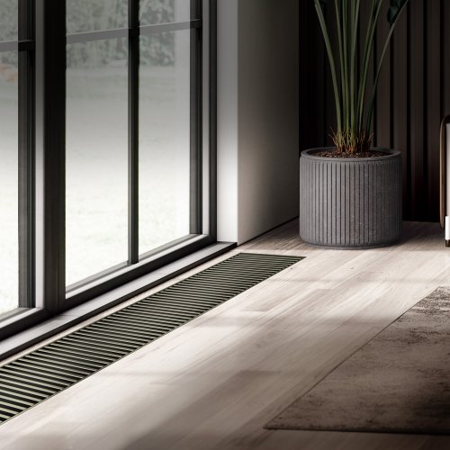 Конвектор внутрипольный Royal Thermo ATRIUM TURBO-110/300/2300-DG-U-DB
