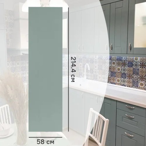 Фальшпанель для кухонного шкафа Томари 58x214 см KONSENSA МДФ цвет голубой