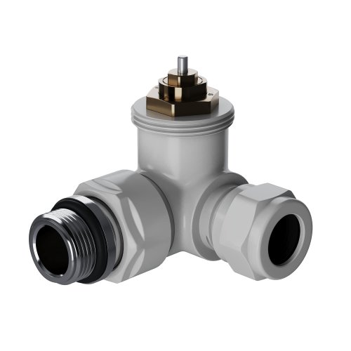 Набор термостатический трехосевой Royal Thermo Design Pro 15мм М30х1,5 (Белый)