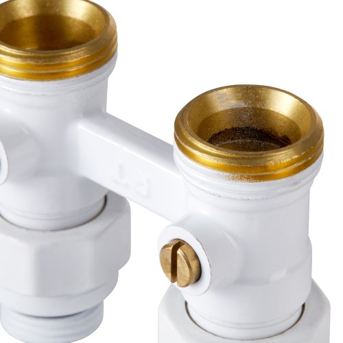 Узел нижнего подключения Royal Thermo прямой 1/2х3/4 EK (белый)