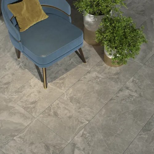 Глазурованный керамогранит Kerama Marazzi Бари SG171400N 40.2x40.2x0.8 см 1.62 м² матовый цвет серый